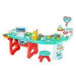 Lekárska súprava - stôl, skrinka, 27 prvkov